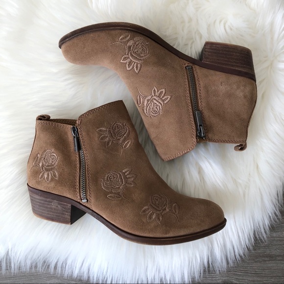 Lucky Brand Shoes - Lucky Brand ‘Basel’ Floral Embroidered Ankle Boot